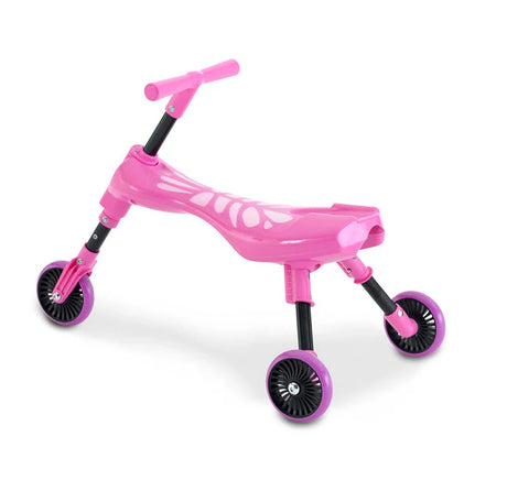 Scuttlebug Pink Butterfly Ride-On Trike - Folding Toddler Trike (8603)