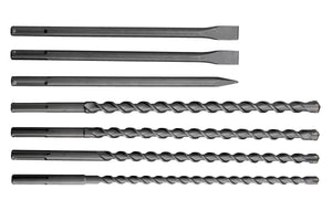 SDS-Max Drill Bit and Chisel Set 7 Piece Set 
