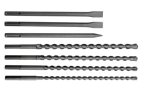 SDS-Max Drill Bit and Chisel Set 7 Piece Set 