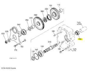 Shaft Oil Seal 33740-80290 3021-0019 | Compatible with Kubota Tractors M105S M5-111HDC24 & More