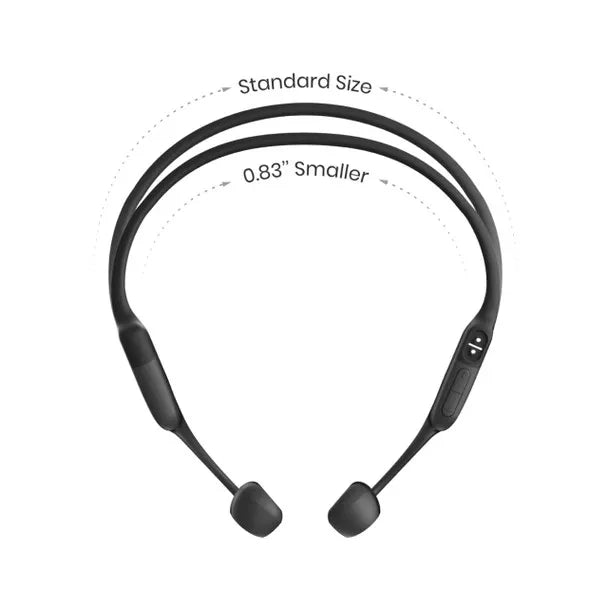 Shokz OpenRun Mini Bone Conduction Headphones Mini "C" - Black | Waterproof, 8-Hour Battery