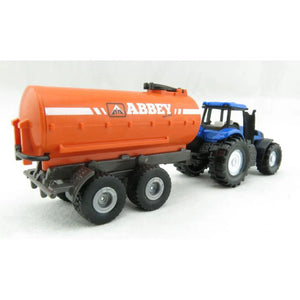 SIKU Mini New Holland Tractor & Abbey Trailer - 1:72 Scale Diecast Model