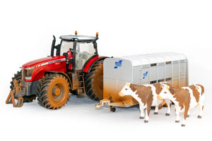 Siku Massey Ferguson 8680 Tractor with Ifor Williams Trailer and Cows