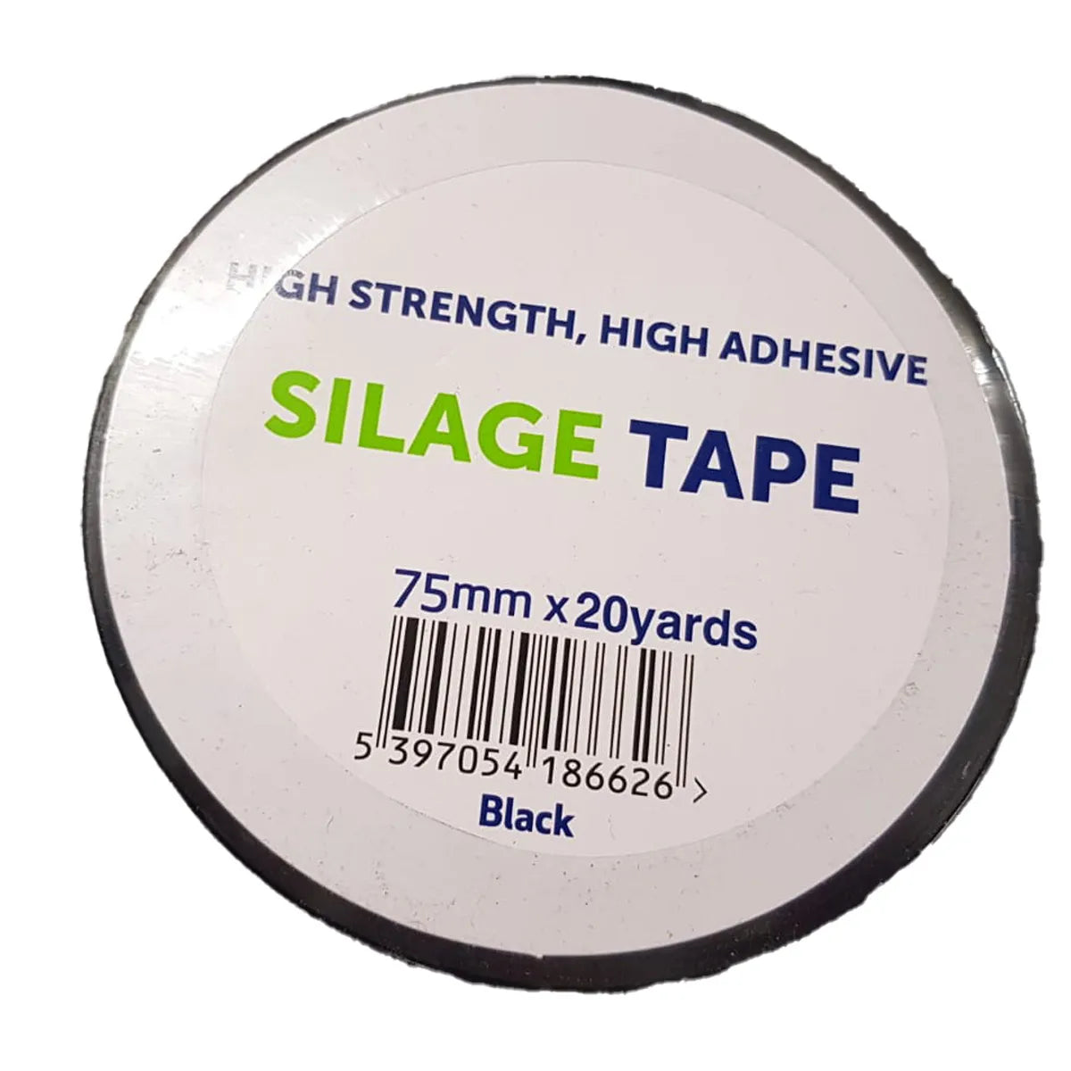 Roll of Black Silage Tape for Bales 75mm X 18 metres