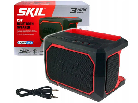 Skil 20V Cordless Bluetooth Speaker, PWRCORE 20, Compact Portable Speaker with 30m Range, AUX & USB Charging - Bare Unit - 3 YEAR WARRANTY