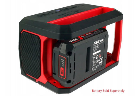 Skil 20V Cordless Bluetooth Speaker, PWRCORE 20, Compact Portable Speaker with 30m Range, AUX & USB Charging - Bare Unit - 3 YEAR WARRANTY