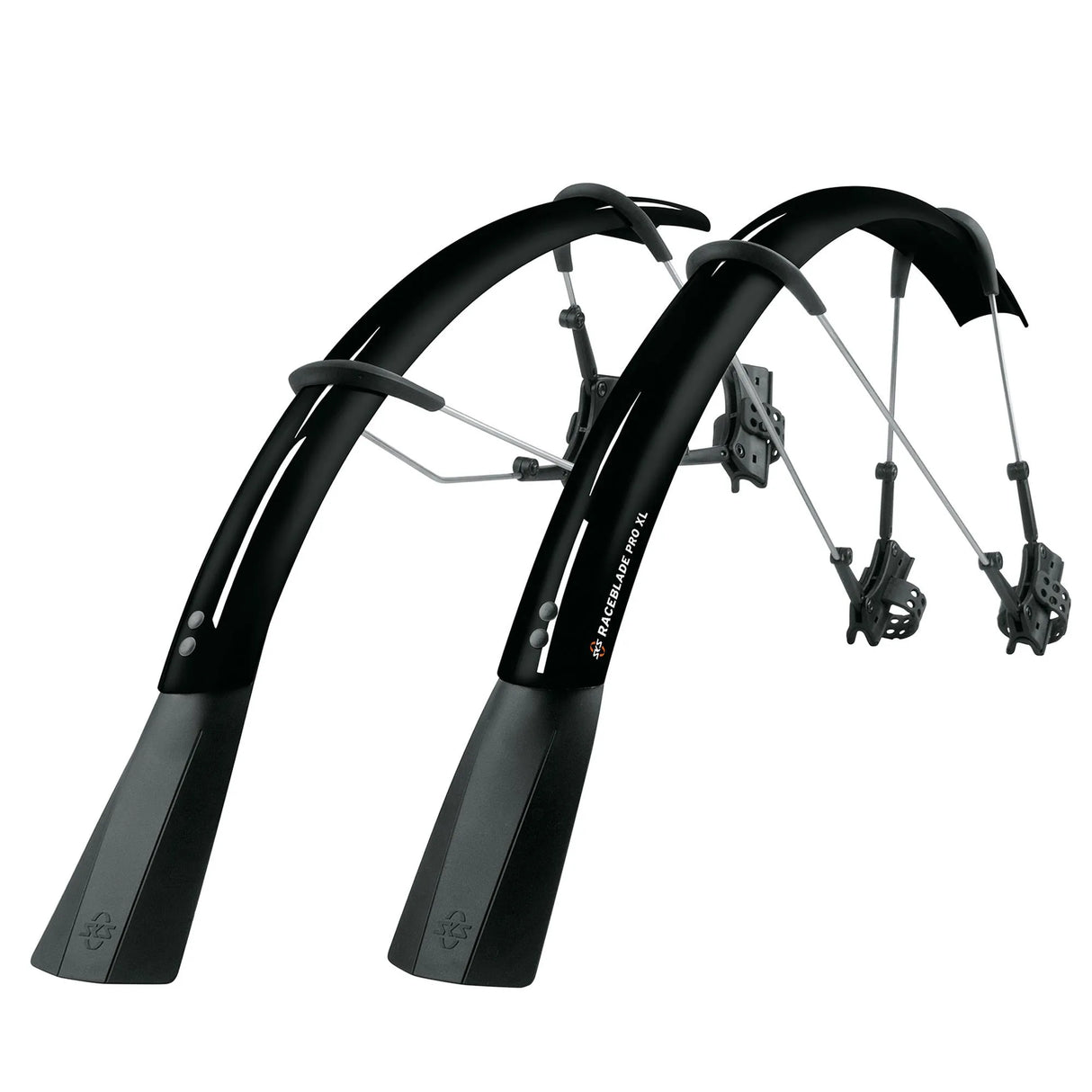 SKS Raceblade Pro XL Mudguard Set - Black | Clip-On Road Bike Mudguards for 25-32mm Tyres