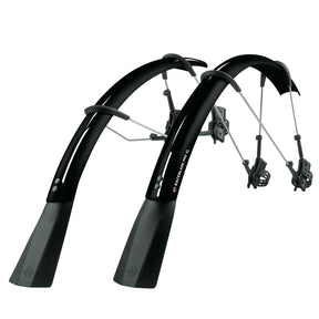 SKS Raceblade Pro XL Mudguard Set - Black | Clip-On Road Bike Mudguards for 25-32mm Tyres