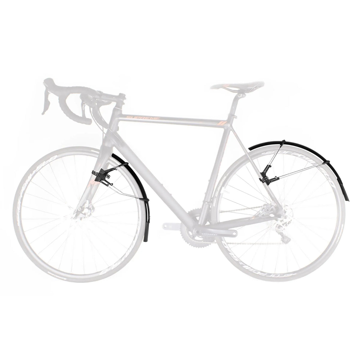 SKS Raceblade Pro XL Mudguard Set - Black | Clip-On Road Bike Mudguards for 25-32mm Tyres