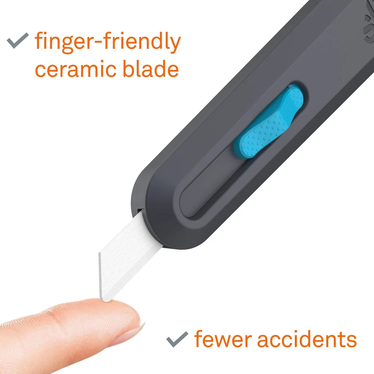Slice 10558 Smart-Retract Safety Box Cutter - Ceramic Blade with Ergo Pull Slider