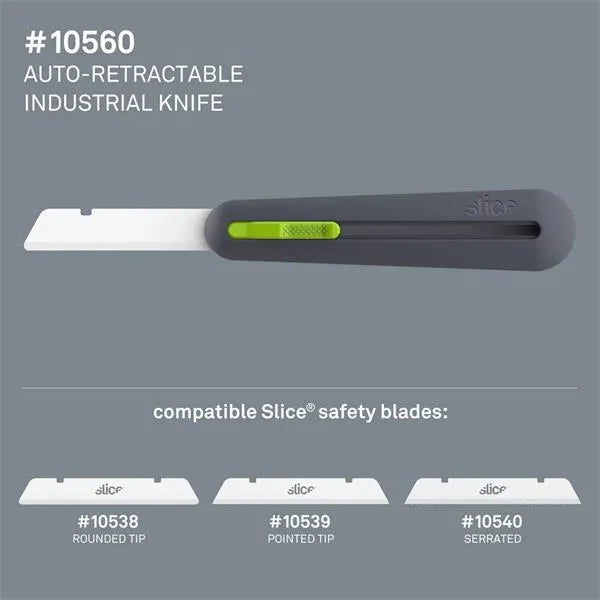 Slice 10560 Auto-Retractable Industrial Knife - Ceramic Safety Blade for Thick Foam & Insulation