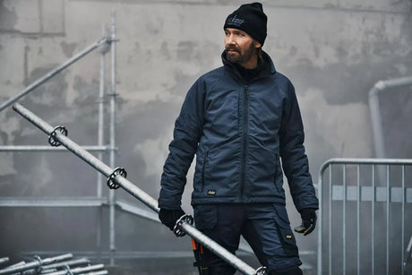 Snickers 1158 AllroundWork Navy/Black Winter Jacket  Medium - Insulated & Water-Repellent Workwear