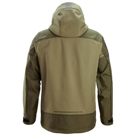 Snickers 1226 AllroundWork Hooded Softshell Stretch Jacket Khaki Green