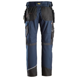 Snickers 6214 RuffWork Canvas Work Trousers (Navy/Black) 