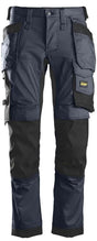 Snickers 6241 AllRoundWork Stretch Trousers Holster Pockets - Navy/Black