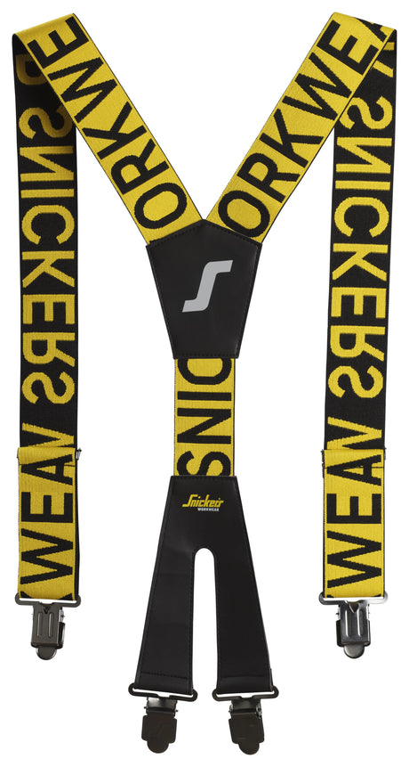 Snickers Logo Braces with Secure Clips – Durable, Ergonomic Elastic Braces for Everyday Comfort