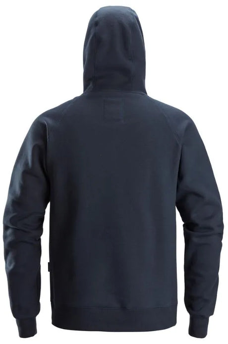 Snickers Logo Hoodie – Navy, Comfortable High-Collar Hoodie with Mesh-Lined Pockets