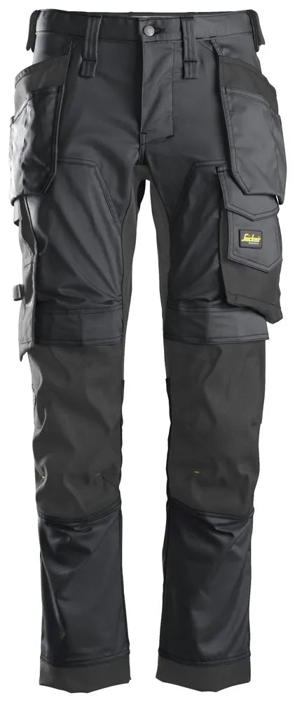 Snickers 6241 AllRoundWork Stretch Trousers Holster Pockets - Grey/Black