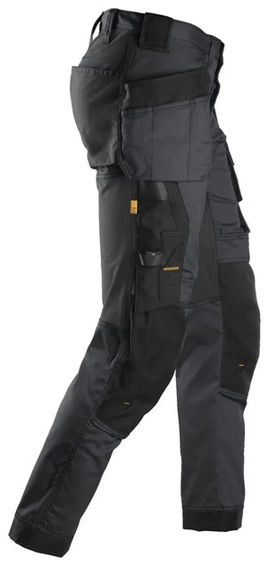 Snickers 6241 AllRoundWork Stretch Trousers Holster Pockets - Grey/Black
