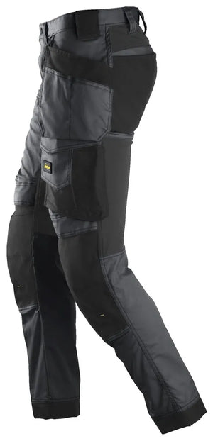 Snickers 6241 AllRoundWork Stretch Trousers Holster Pockets - Grey/Black