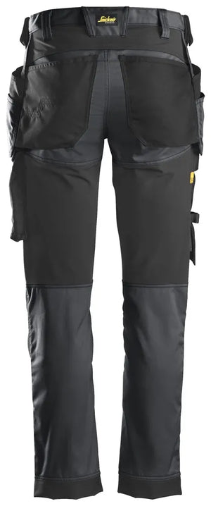 Snickers 6241 AllRoundWork Stretch Trousers Holster Pockets - Grey/Black