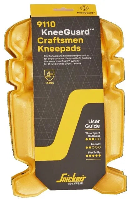 Snickers 9110 Craftsmen Kneepads | Lightweight, Flexible Knee Protection for Daily Work