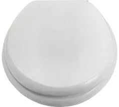 Solid Wood Toilet Seat Woodgrain White