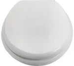 Solid Wood Toilet Seat Woodgrain White