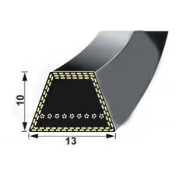 SPA2582 V-Belt (12.7x10mm) - 2600mm Outside Length | Big Type Magurettal DIN 7753 Belt