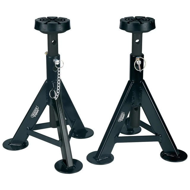 Draper Expert Axle Stands, 3 Tonne, Black (Pair)