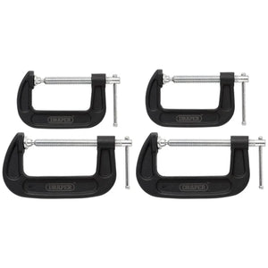 Draper Heavy Duty G-Clamp Set (4 Piece)