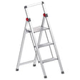 Ard 3 Step Aluminium Slim Step Ladder with Hand Rail