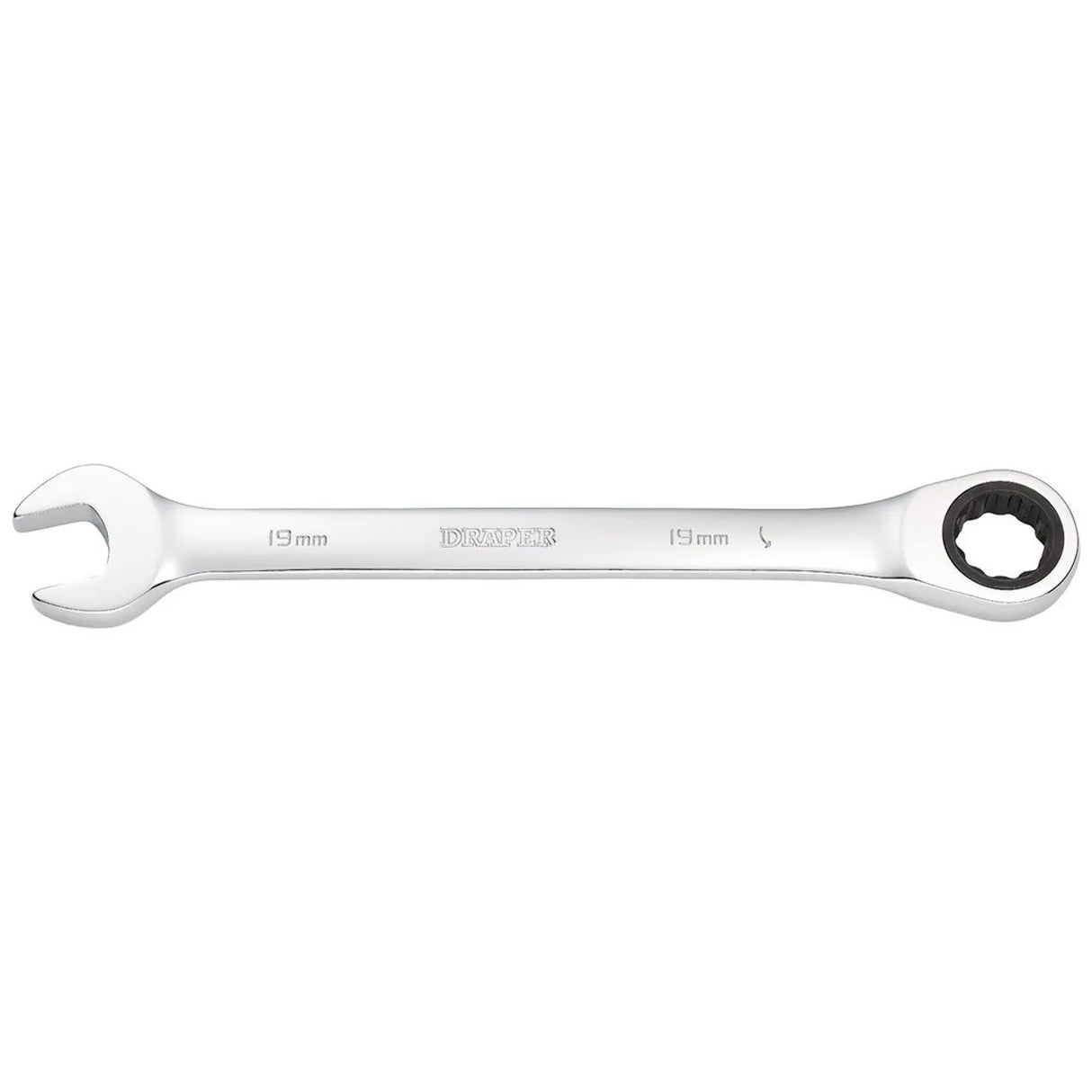 Draper Metric Ratcheting Combination Spanner, 19mm