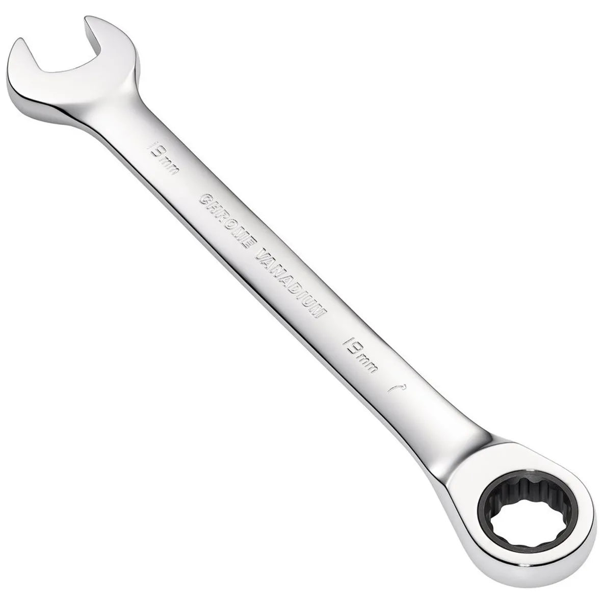 Draper Metric Ratcheting Combination Spanner, 19mm