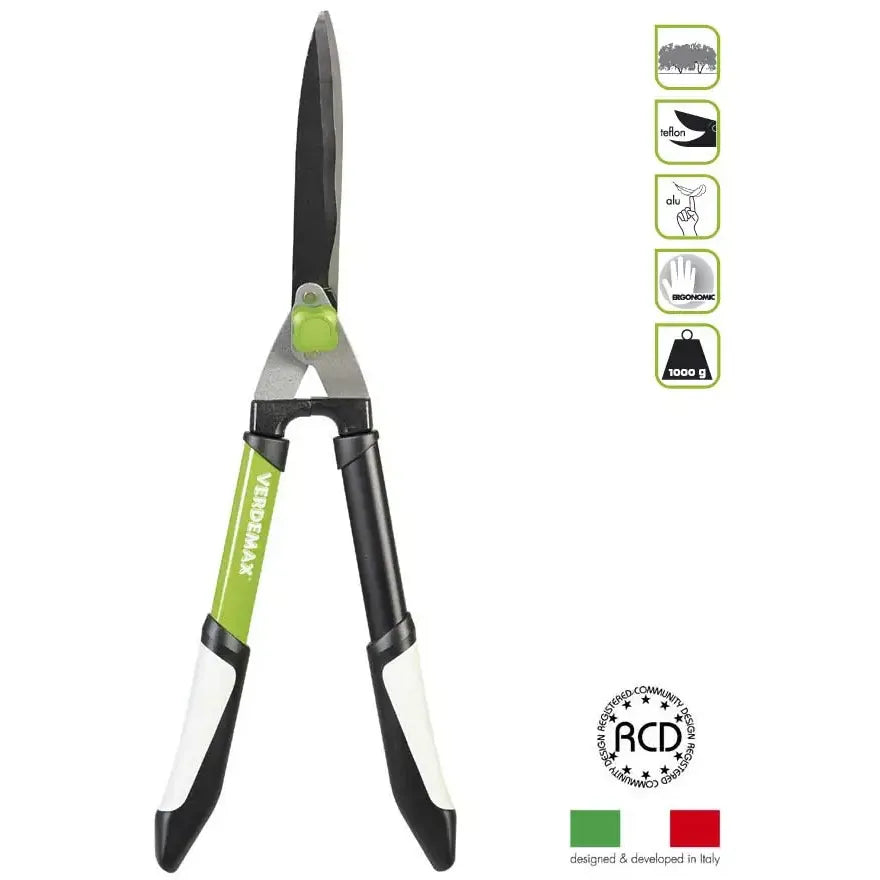 Verdemax Hedge Clippers with Corrugated Blades