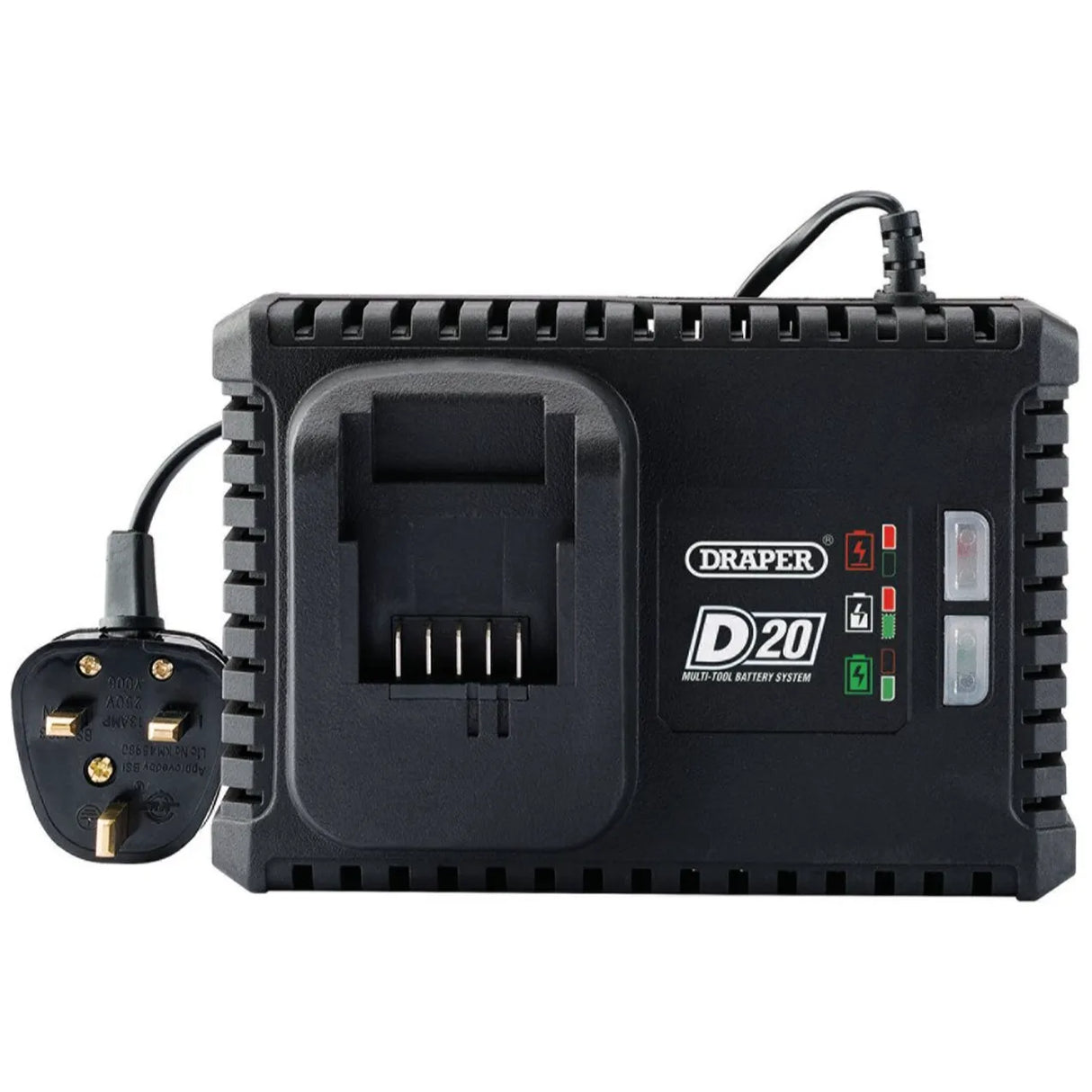 Draper D20 20V Li-ion Fast Battery Charger, 4A