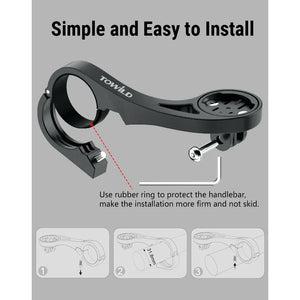 ToWild Bike Computer Bracket Handlebar Extension Front Mount For Garmin, Igpsport GPS Computer