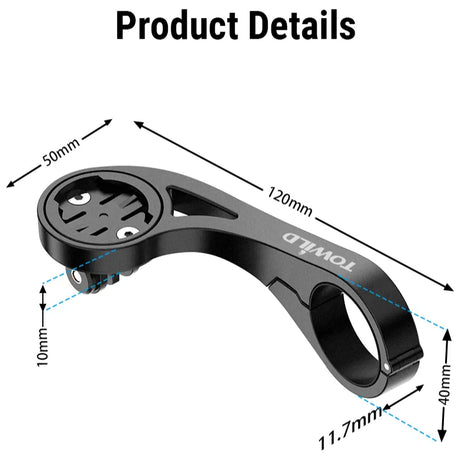 ToWild Bike Computer Bracket Handlebar Extension Front Mount For Garmin, Igpsport GPS Computer