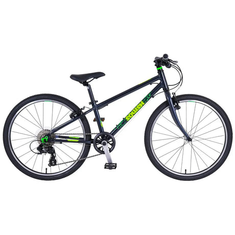 Squish Dark Grey 24" Kids Bike | 11" Frame, Lightweight Aluminium, 8-Speed Gears for Ages 8-11