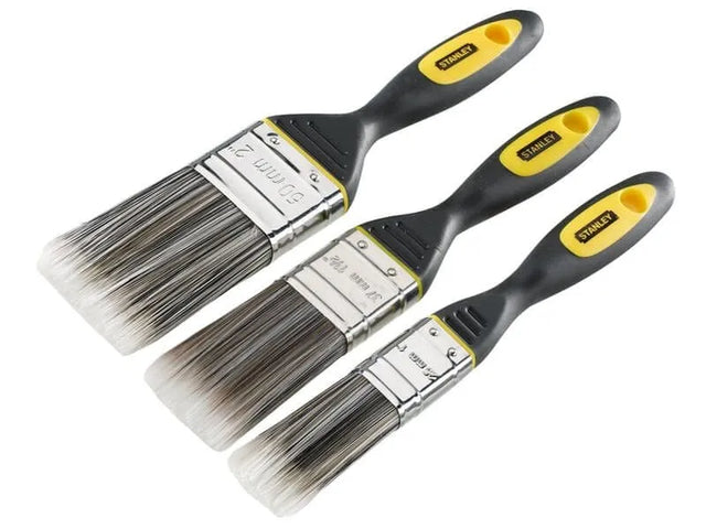 Stanley Tools DynaGrip Synthetic Brush Pack Set of 3 (25mm, 38mm & 50mm) - STASTPPDS3Z