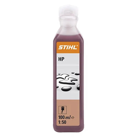 STIHL HP Super 2-Stroke Engine Oil 100ml - Low Smoke, Semi-Synthetic Oil for Clean Performance
