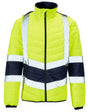 Supertouch Hi Vis 2 Tone Puffer Jacket | Yellow/Navy EN ISO 20471 Class 2 High Visibility