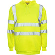 Supertouch Yellow Hi Vis Hooded Sweatshirt