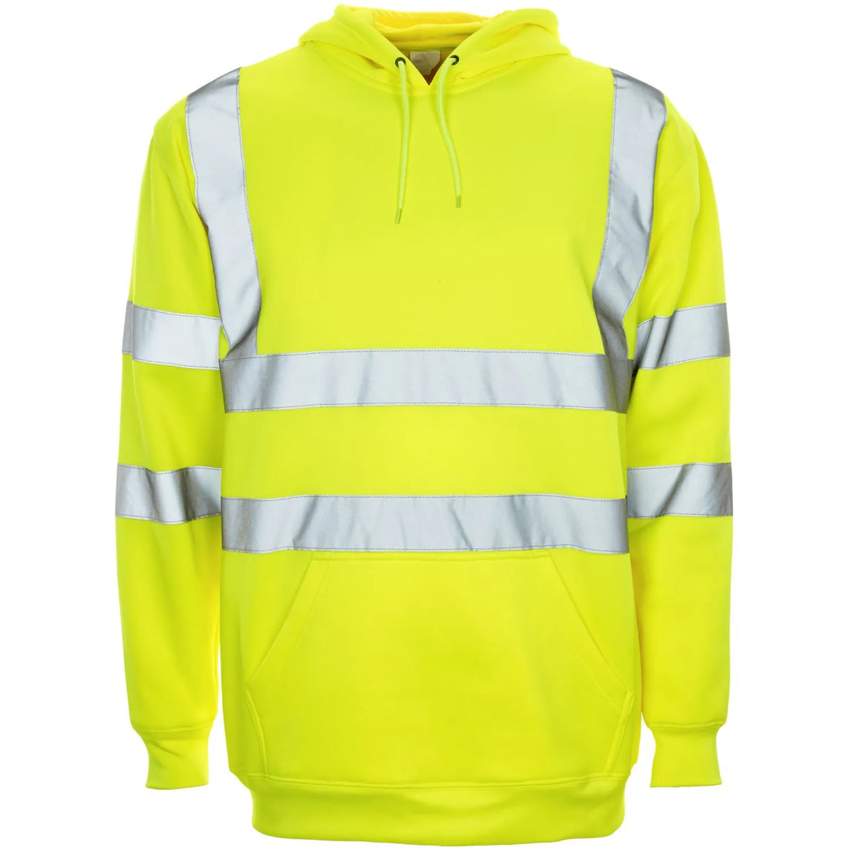 Supertouch Yellow Hi Vis Hooded Sweatshirt