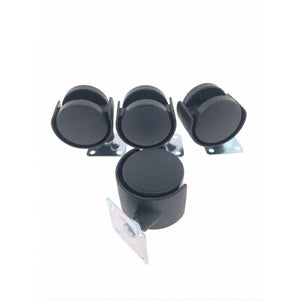 Swivel Castor for Furniture 4 x 40mm Black