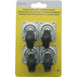 Swivel Castor Set 4x32mm Black