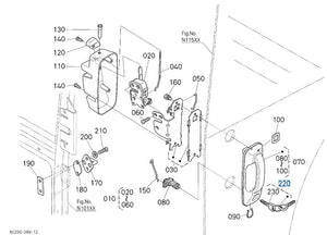 T0270-81840 Kubota Main Switch Key Assembly for Cab Tractors (B3030)