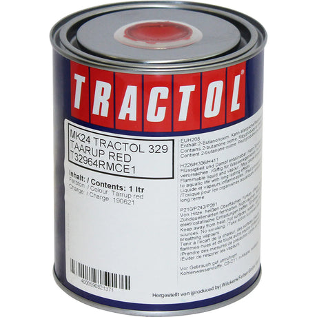 Tractol Taarup Red High Gloss Finish Paint (T32764R) 1 Litre - Durable Agricultural & Construction Equipment Coating - MK24
