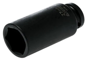 Teng Tools Deep Impact Socket Hexagon 6 Point 1/2" Drive 27mm
