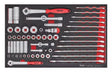 Teng TEFSK57 57 Piece 1/4″ & 3/8″ Socket, Spanner & Accessory Set in EVA Foam
